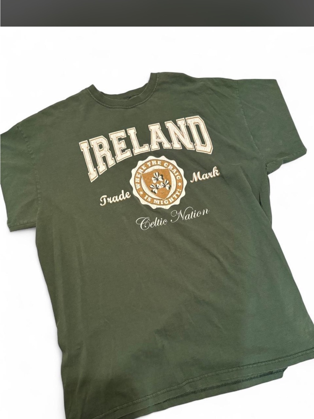 🍀VINTAGE 2000s FRUIT OF THE LOOM IRELAND CELTIC NATION T-SHIRT🍀